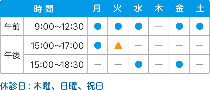 診療カレンダー